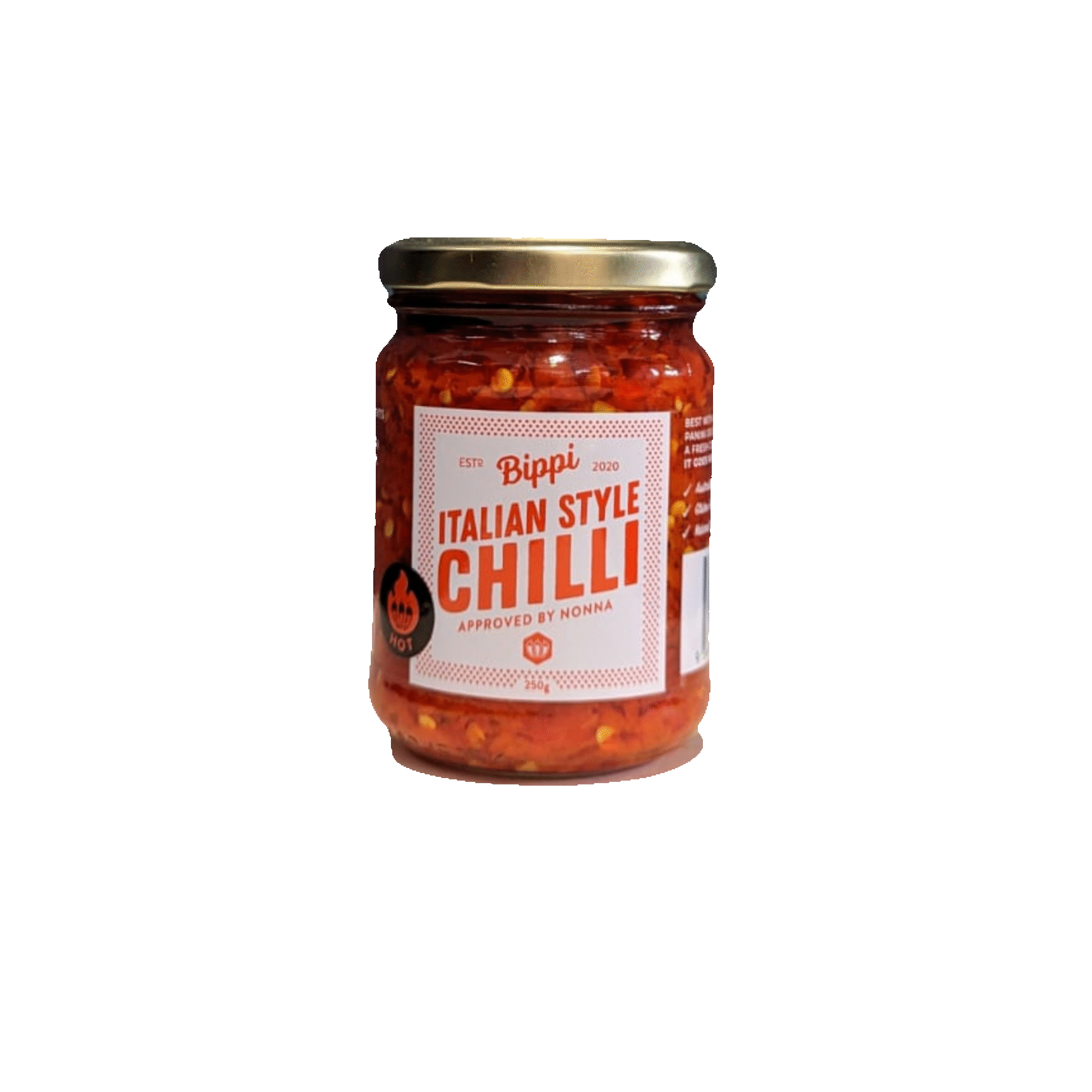 Bippi Italian Style Chilli - Hot (Original) 250g