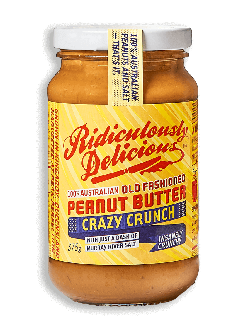 Ridiculously Delicious Peanut Butter - Crazy Crunch 375g