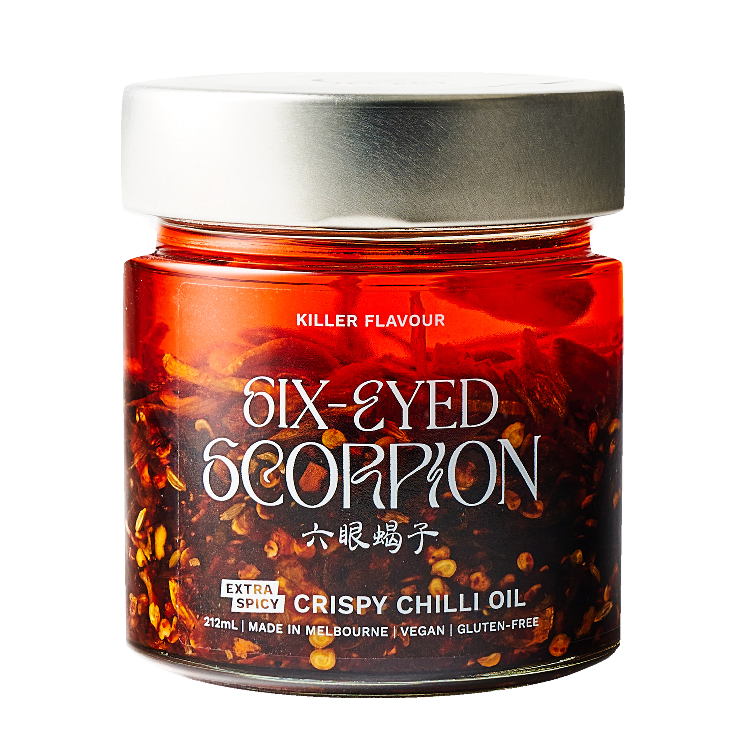 Six-eyed Scorpion Crispy Chilli Oil - Extra Spicy 212ml