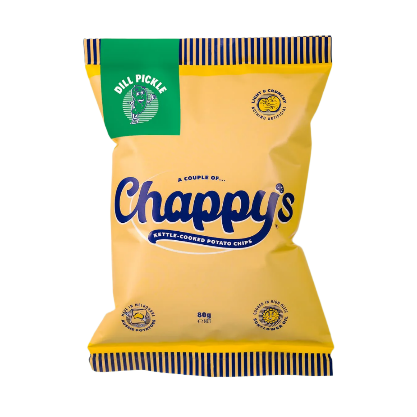 Chappy's Potato Chips 80g - Dill Pickle